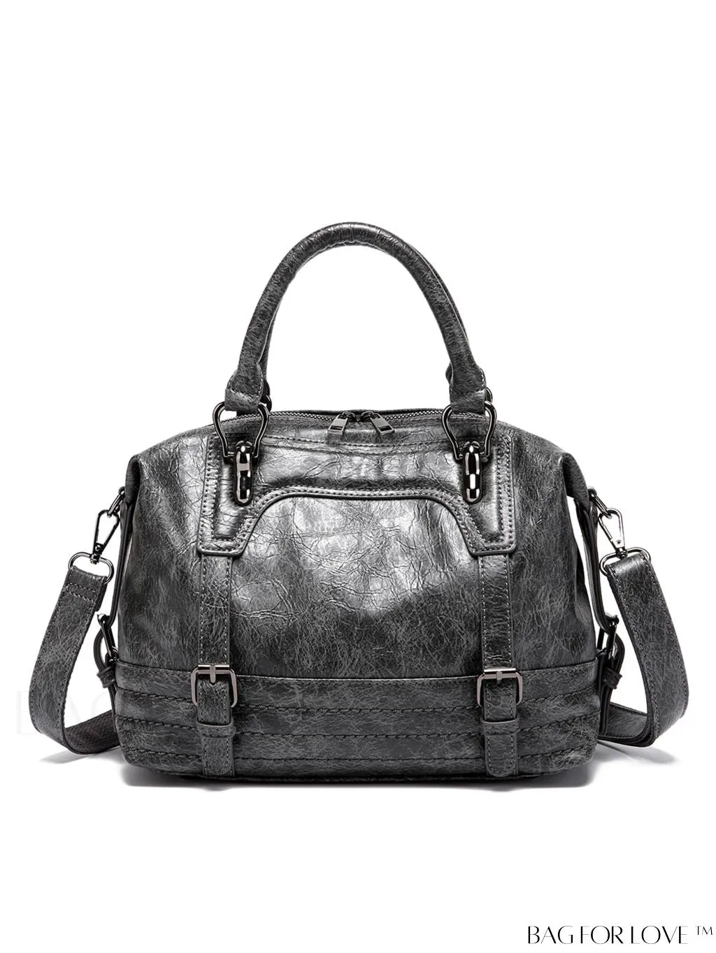 BagForLove - Timeless Vintage Boston Bag - Effortless Elegance with Handle