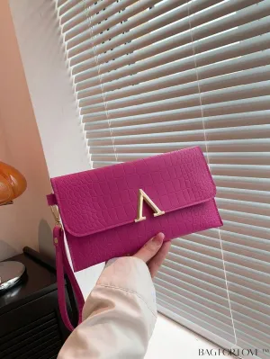 BagForLove - Womens Fashion Wrist Bag: Elegant PU Clutch Purse in Solid Colors