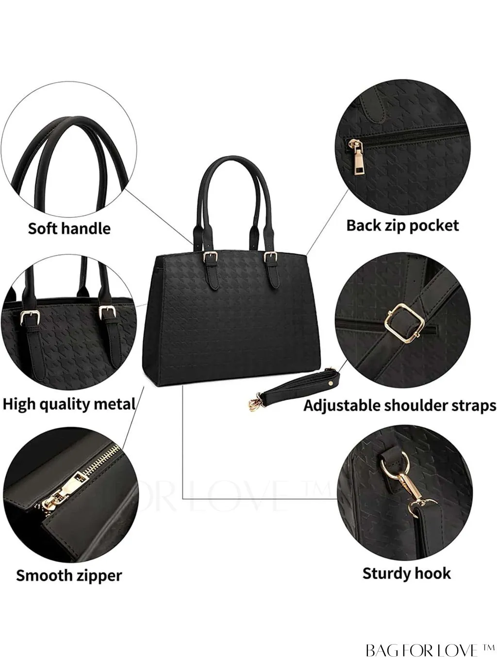 BagForLove - Womens Laptop Tote: 15.6 Inch Work & Business Bag, Stylish & Functional