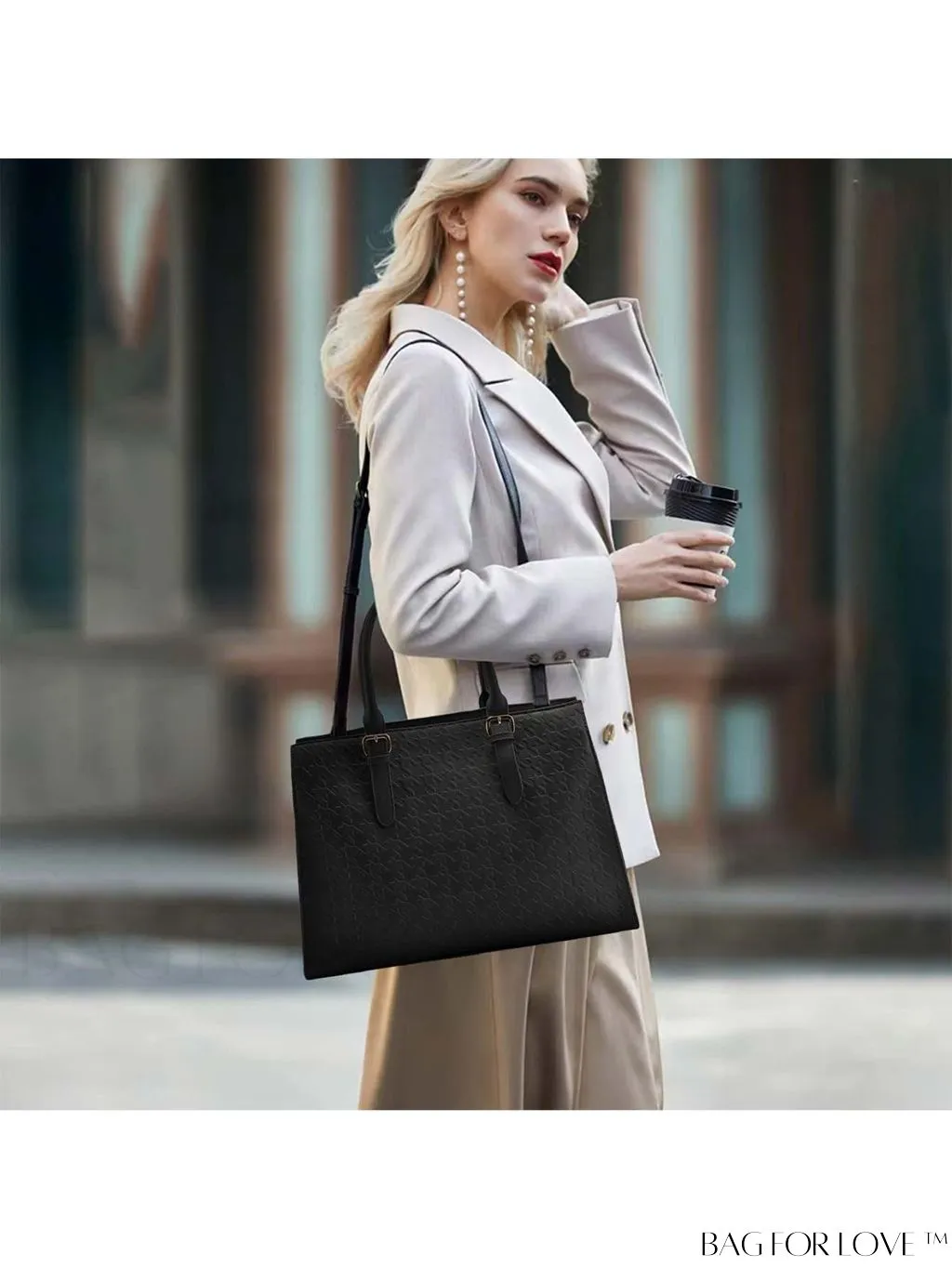 BagForLove - Womens Laptop Tote: 15.6 Inch Work & Business Bag, Stylish & Functional