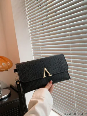 BagForLove - Womens PU Clutch Wrist Bag: Stylish Solid Color Handbag for Fashionable Convenience