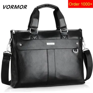 Bags Leather Men Men's Travel Mystery sale Messenger Bags Bag Shoulder Business Casual Computer Handbag Laptop Bag Global availability VORMOR 2019 Briefcase