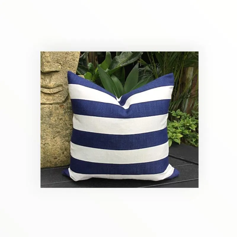 Bahamas Canvas Outdoor White / Blue 5502 150 cm