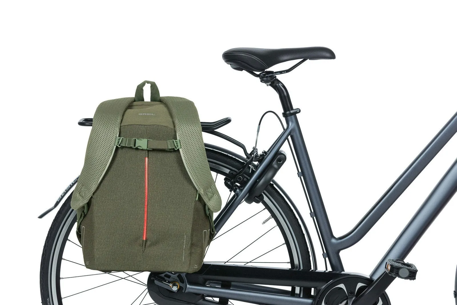 Basil B-Safe Commuter Backpack Dames Nordlicht Green