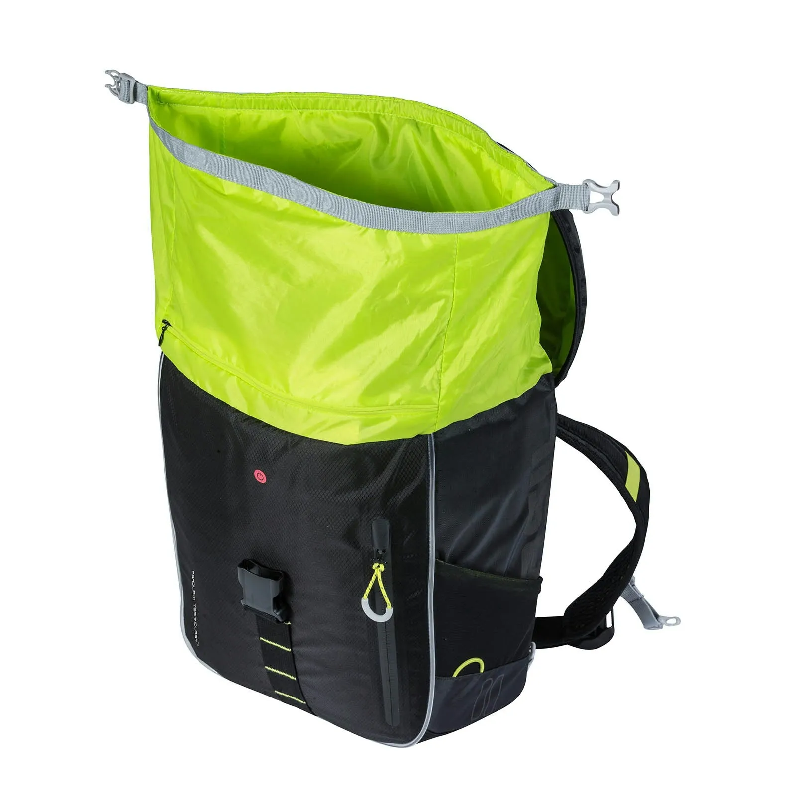 Basil Miles Daypack w/LED 17L Black Lime