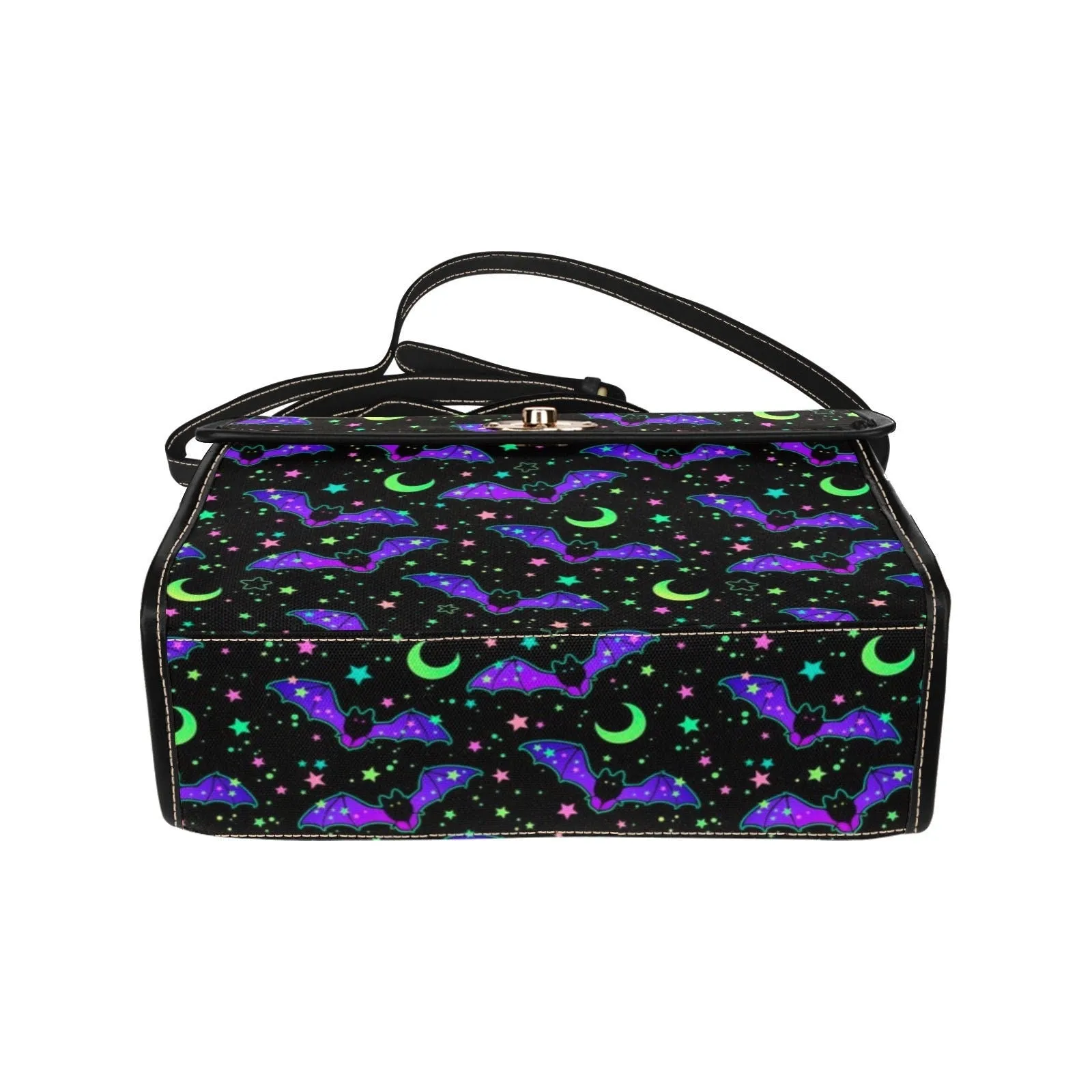 Bat Neon Goth Satchel Bag, Pastel Goth Purse, Nu Goth, Occult Symbol, Kawaii Goth, Alternative Girls, Esoteric Symbol, Witchy Vibes