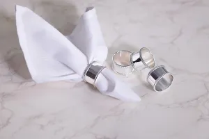 Beaded Silver-plate Napkin Rings by Krysaliis - Set of 4