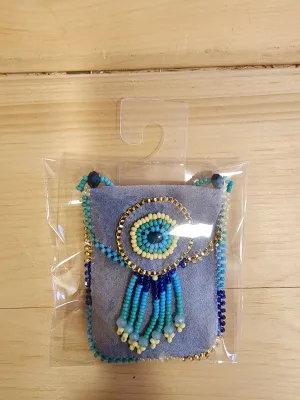 Beaded - Suede Medicine Pouch