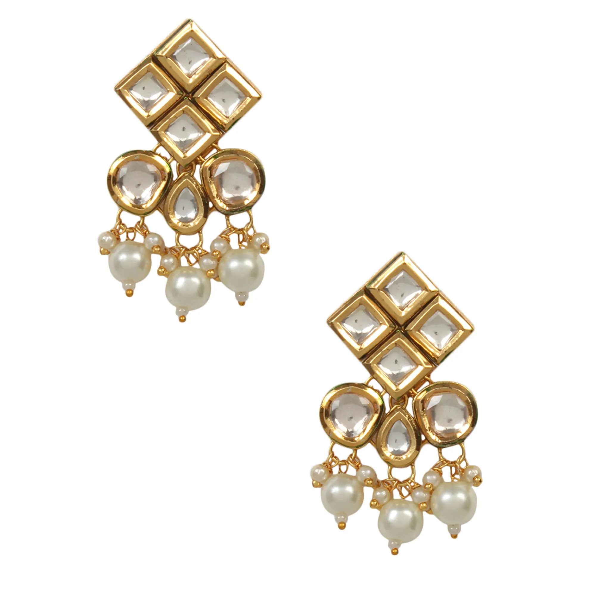 Beautiful Designer Pearl Beaded Kundan Choker Necklace Set