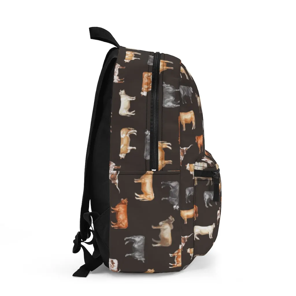 Beef Cows Backpack in Black
