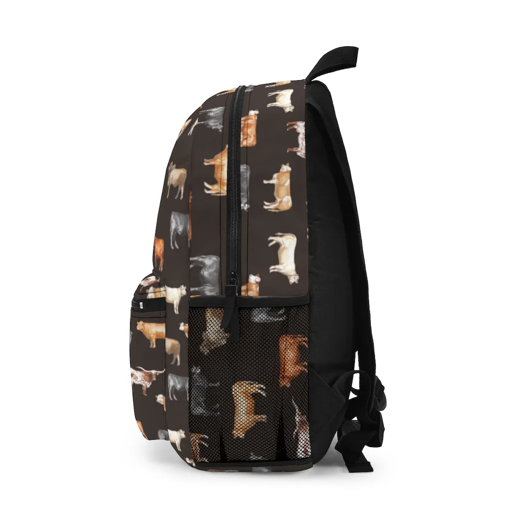 Beef Cows Backpack in Black