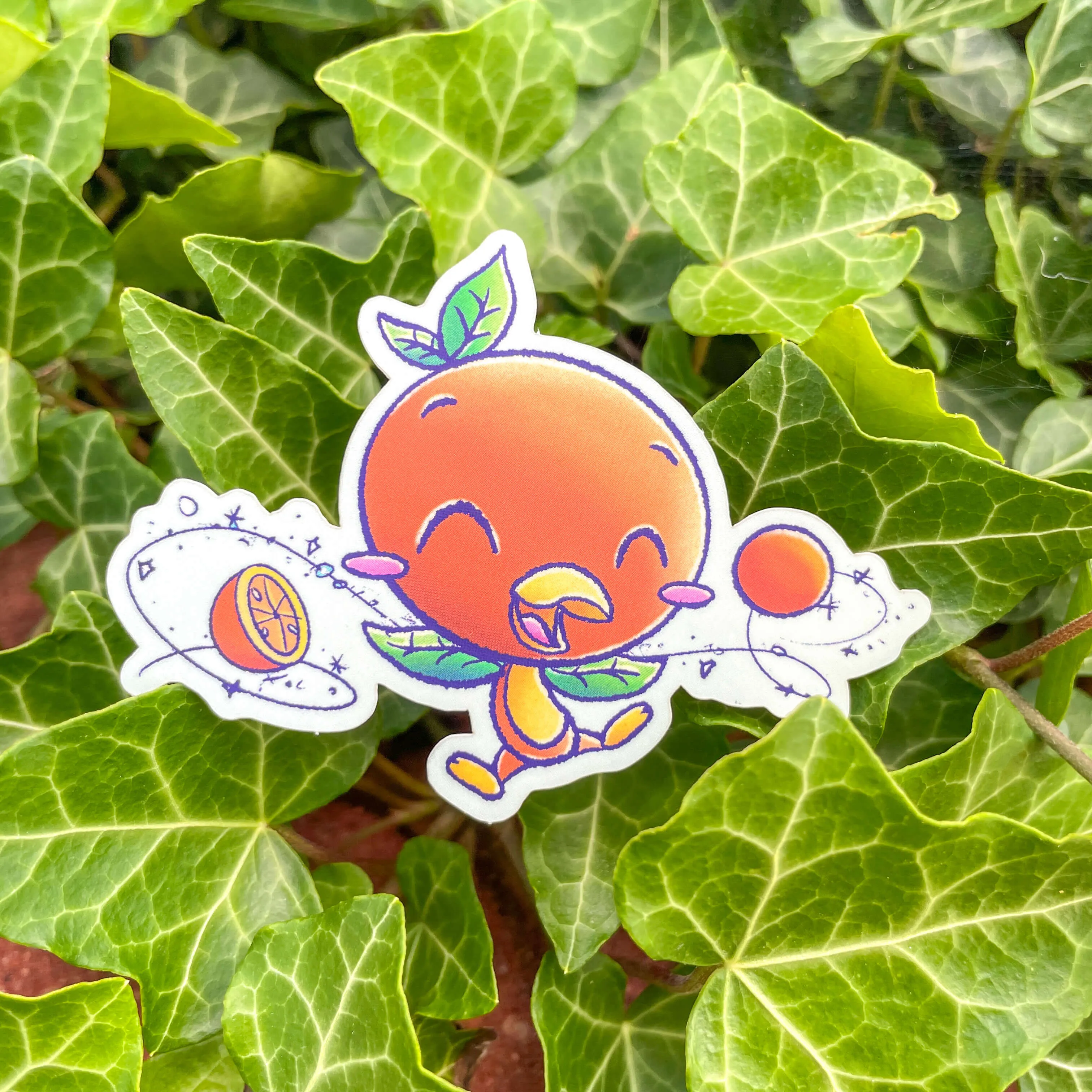 Bird of Orange Vinyl Sticker