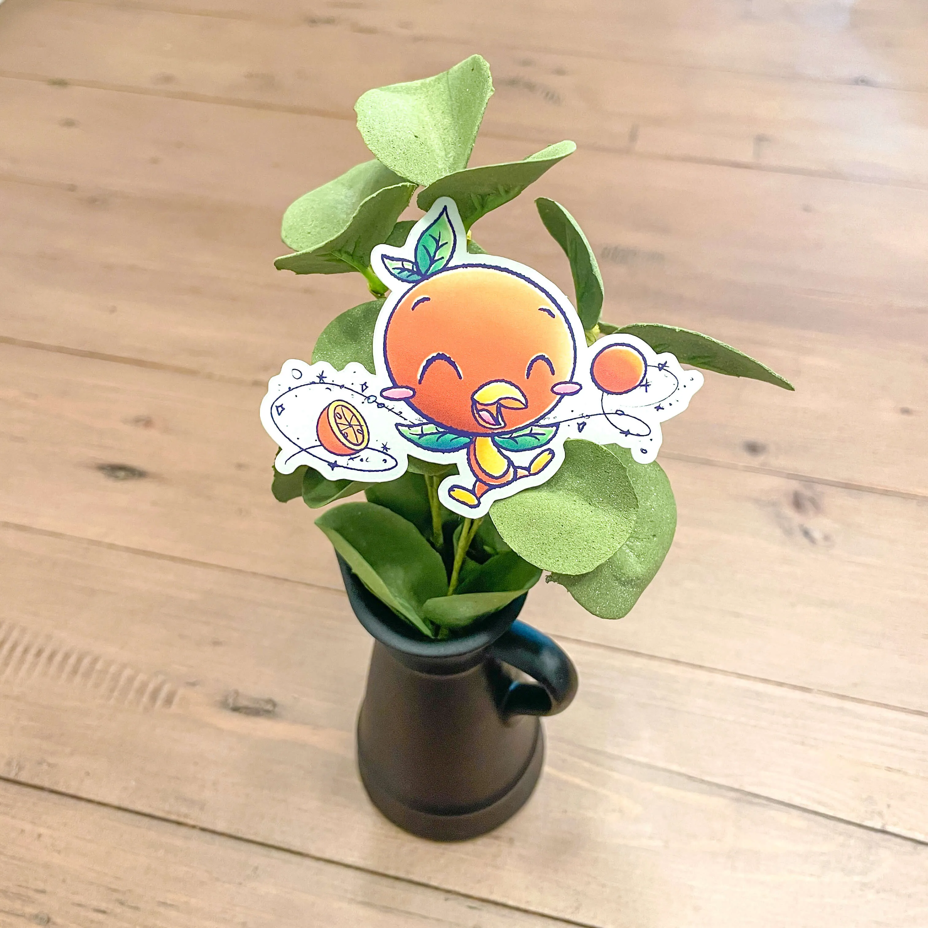 Bird of Orange Vinyl Sticker