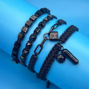 Black Black Polyester Combination