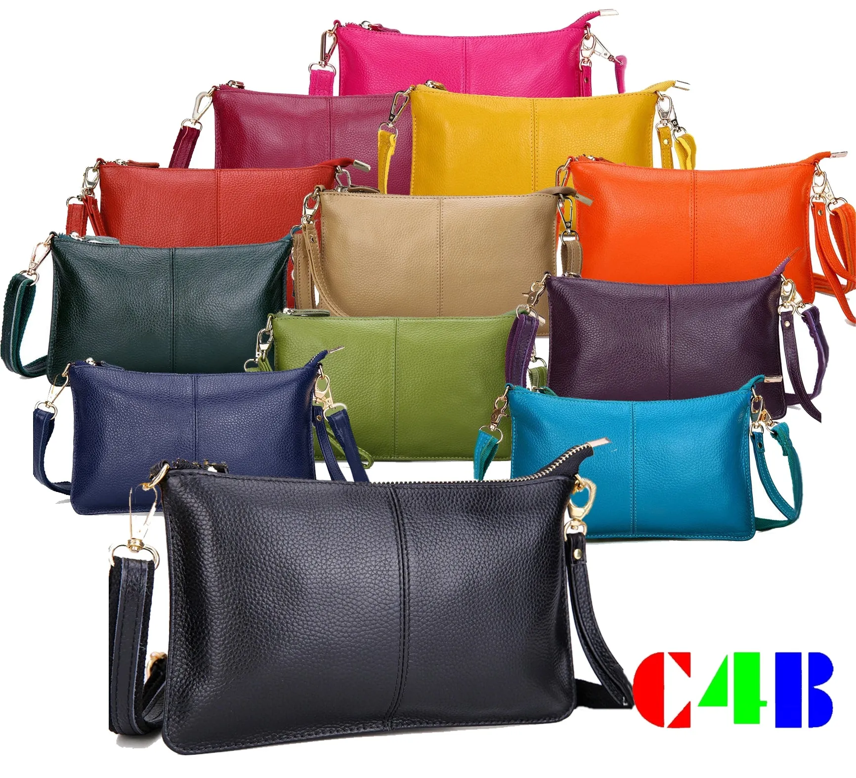 Black Leather Crossbody Bag