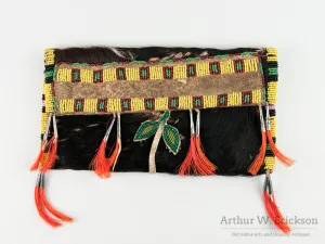 Blackfoot Beaded Bearskin Pouch