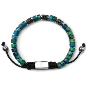 Blue & Green Mix with Silver