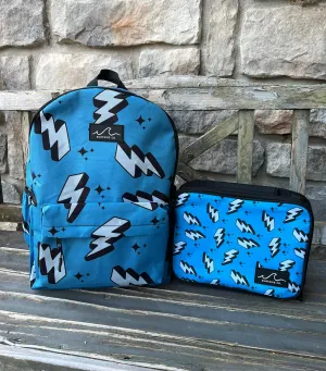 Blue Bolt Backpack/Lunch Bag