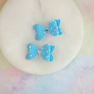 Blue Sparkles Micro Mini Bows