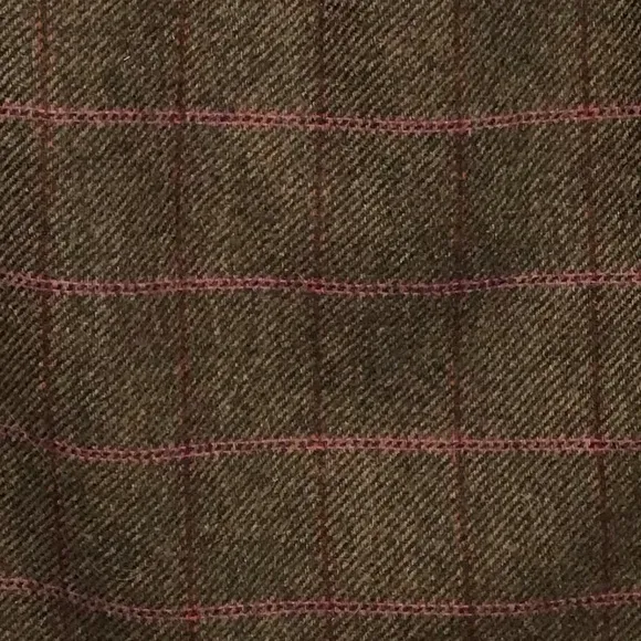 Boden Womens British Tweed 100% Wool Skirt Size 4L Tratan Plaid Faux Wrap Mini