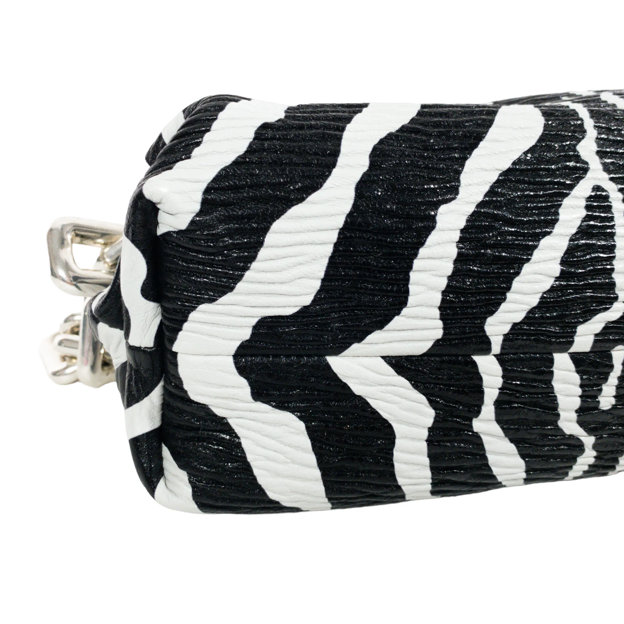 Bottega Veneta Zebra Stripe Chain Pouch