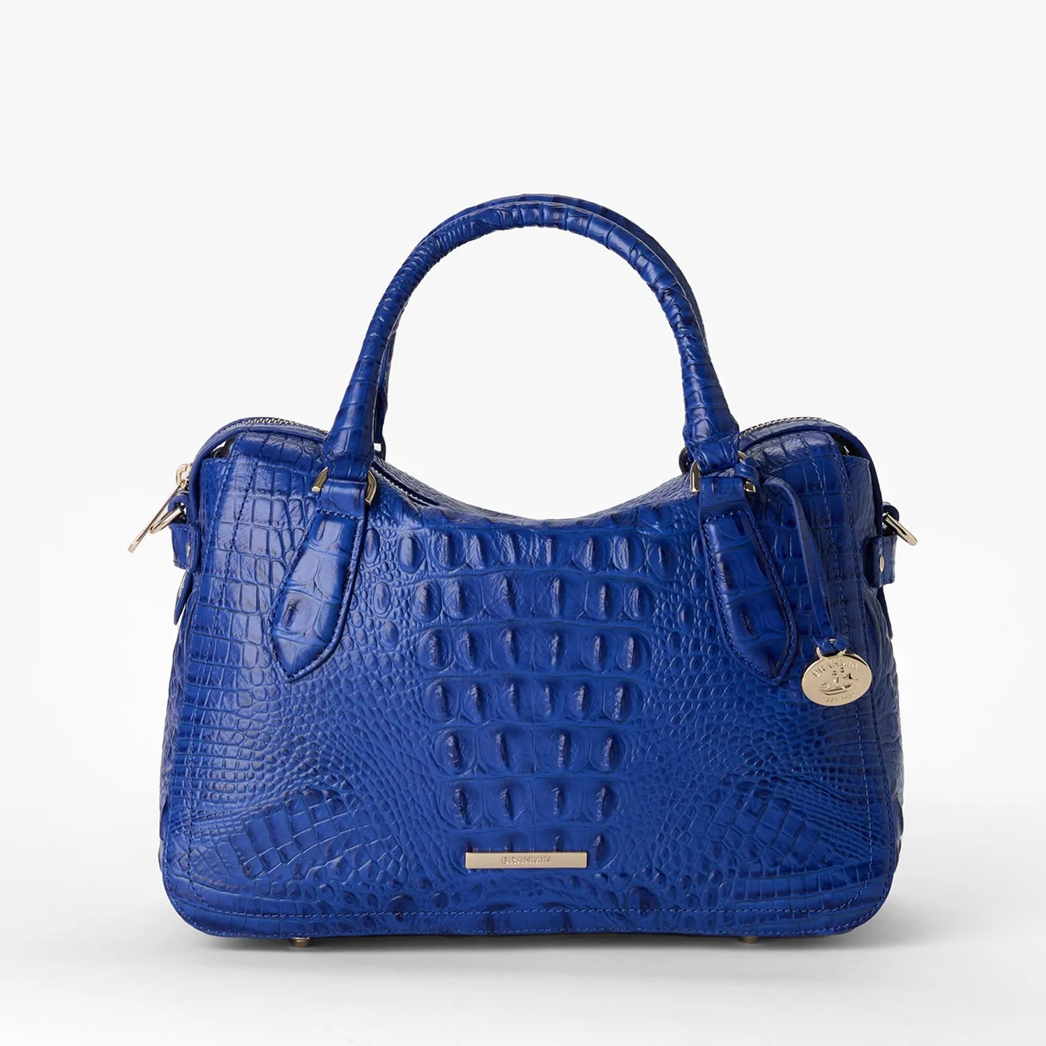 Brahmin Alden Road Collection Micaela Satchel, Blue