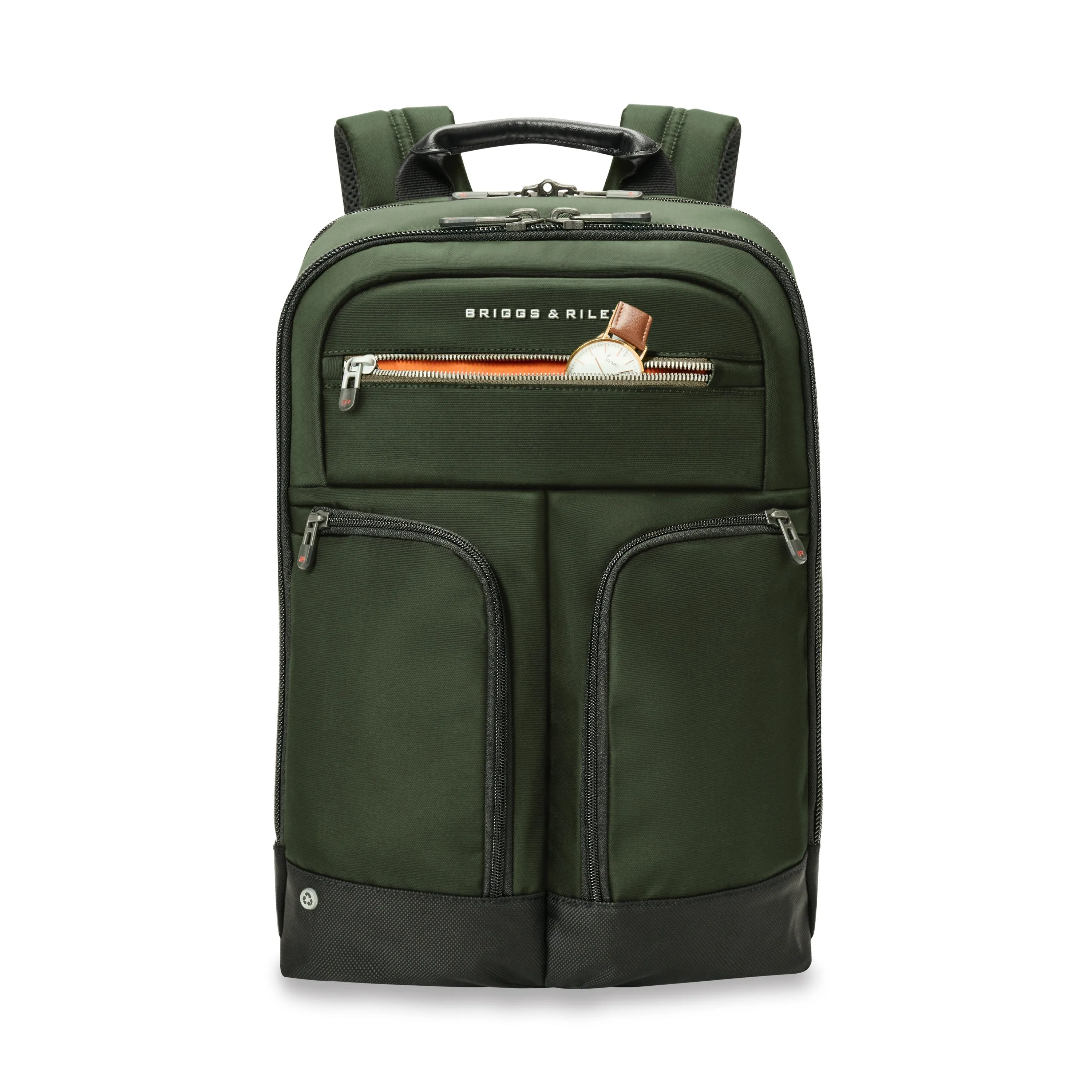 Briggs & Riley HTA Slim Expandable Backpack -Hunter Green