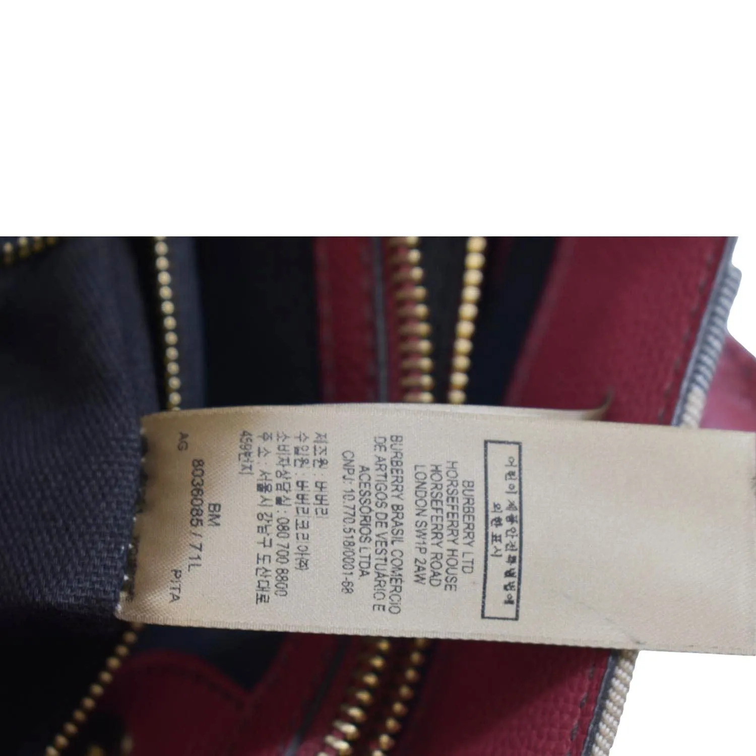 BURBERRY Banner Vintage Small Canvas Satchel Bag Limestone