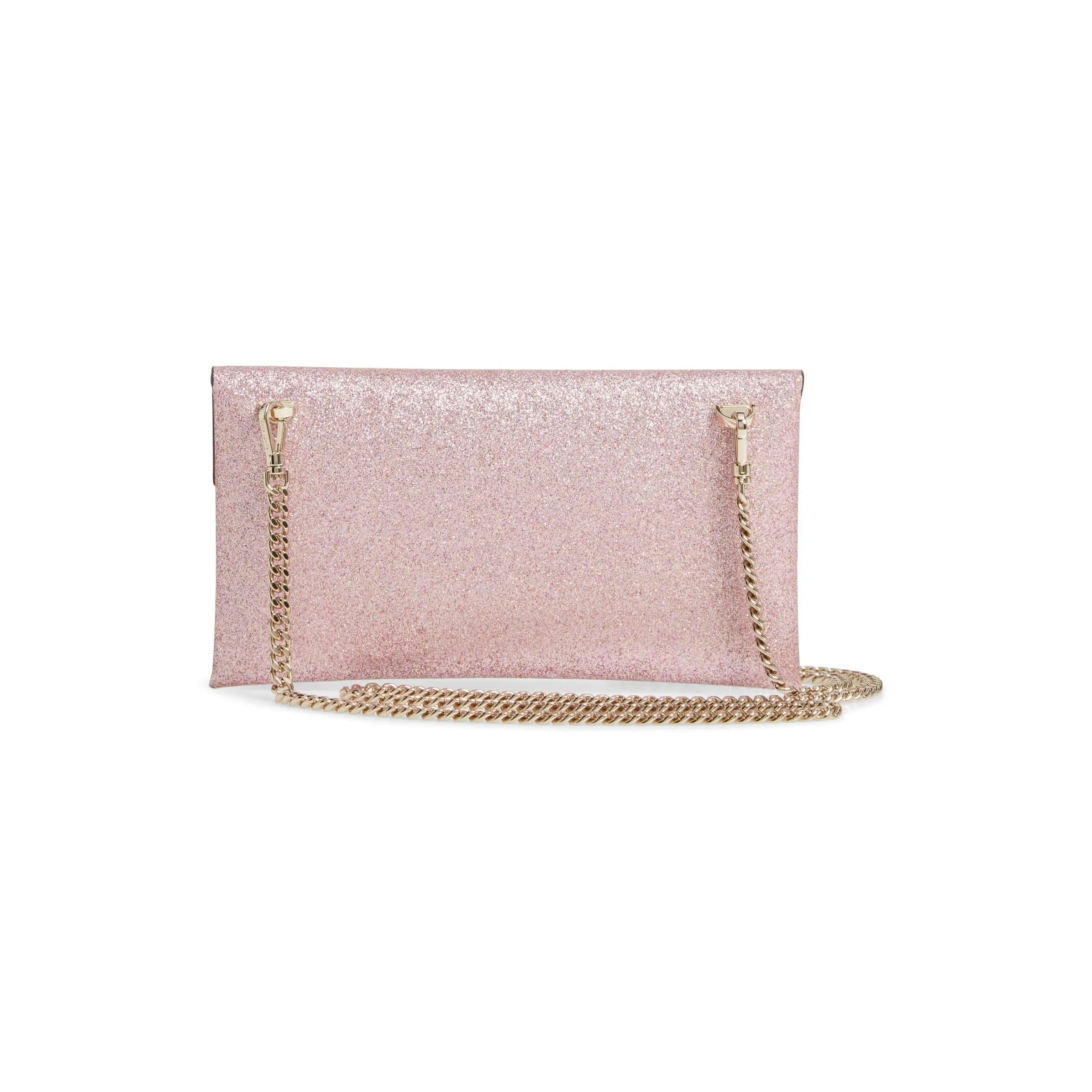 Burgess Court - Glitter Leather Crossbody Clutch