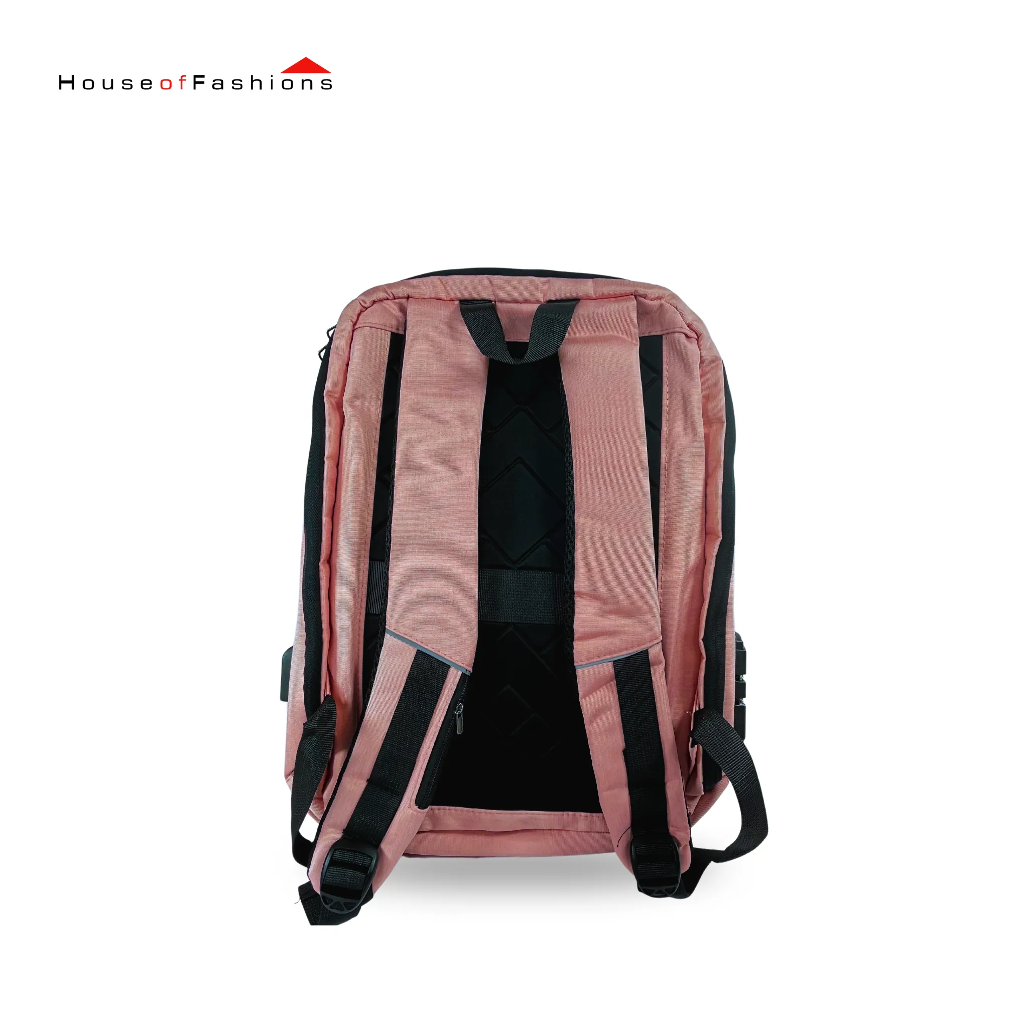 Business Men Laptop Backpack 15.6 Inch Big Capacity Travel Bag Waterproof Material School Backpack Bags with USB Charging Port -Pink