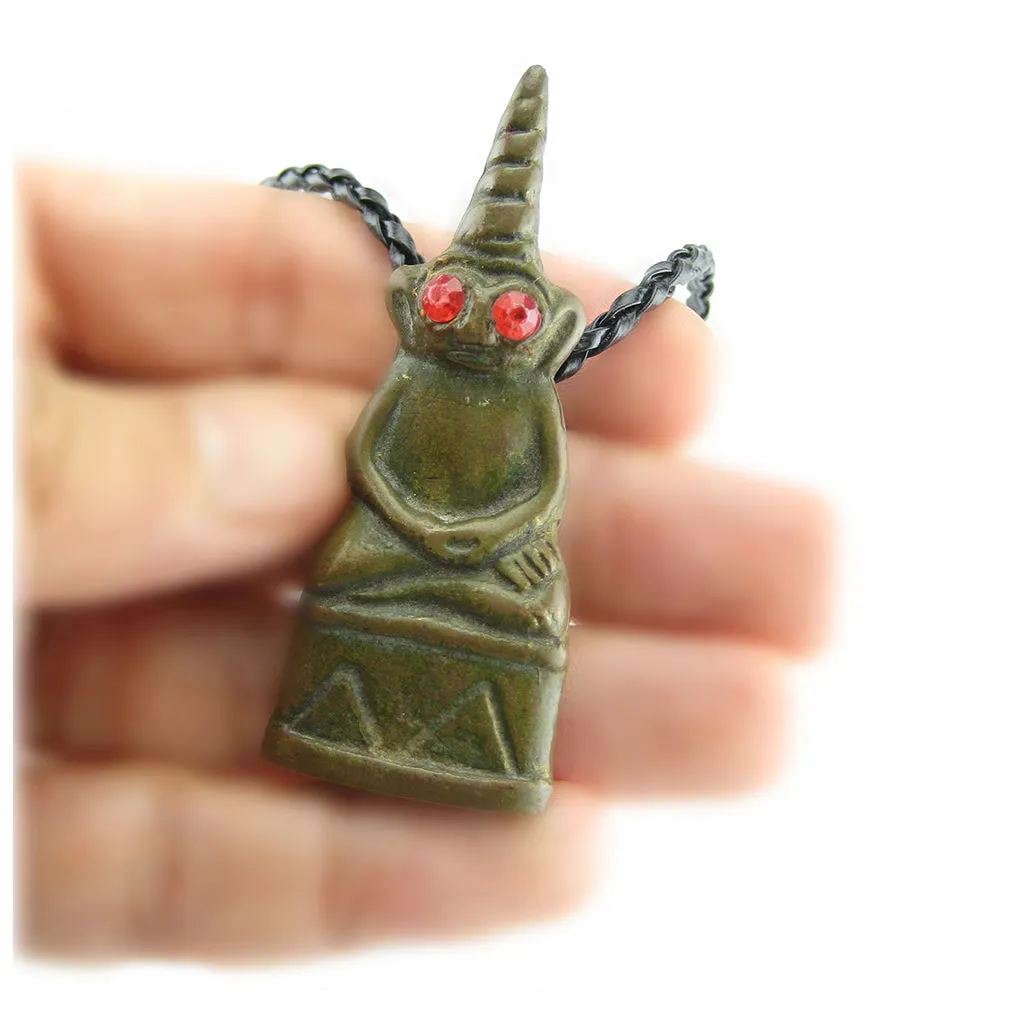 Cambodian Phra Ngan Statue Kring Bead Black Magic Protection, Love, Sex