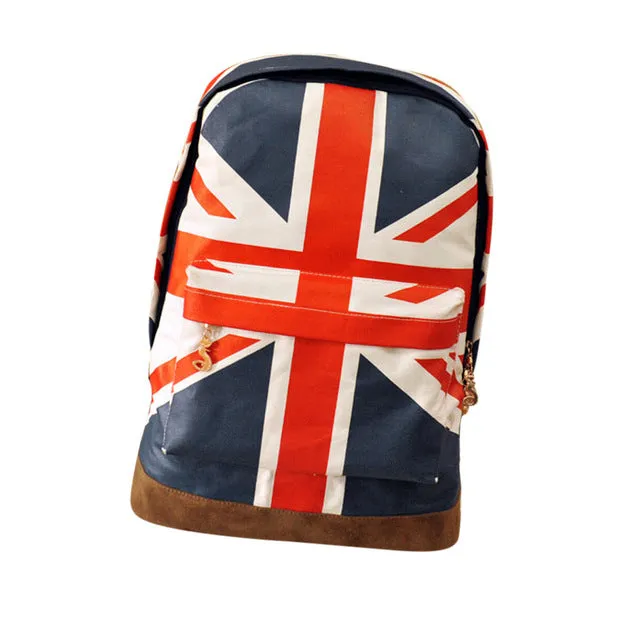 Canvas Backpack Men Campus School Bag Printing