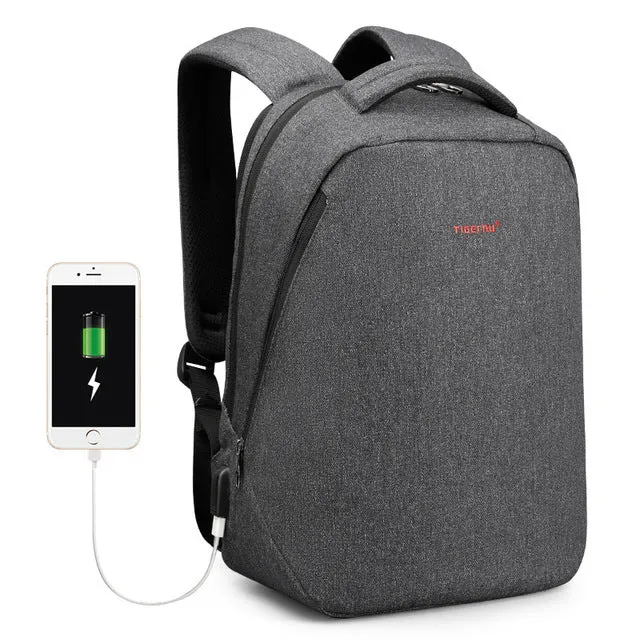 Causal Water Repellent  Anti theft Men 15.6 inch Laptop Backpacks 24L Schoolbag for Boys Business Travel Male Mochilas