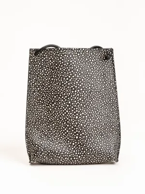 cell pouch - black shagreen