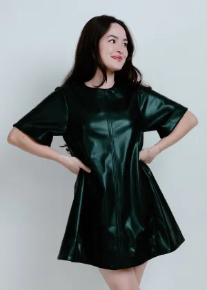Charlie Faux Leather Mini Dress
