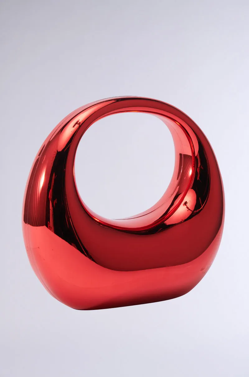 CHERRY ON TOP CHROME PURSE
