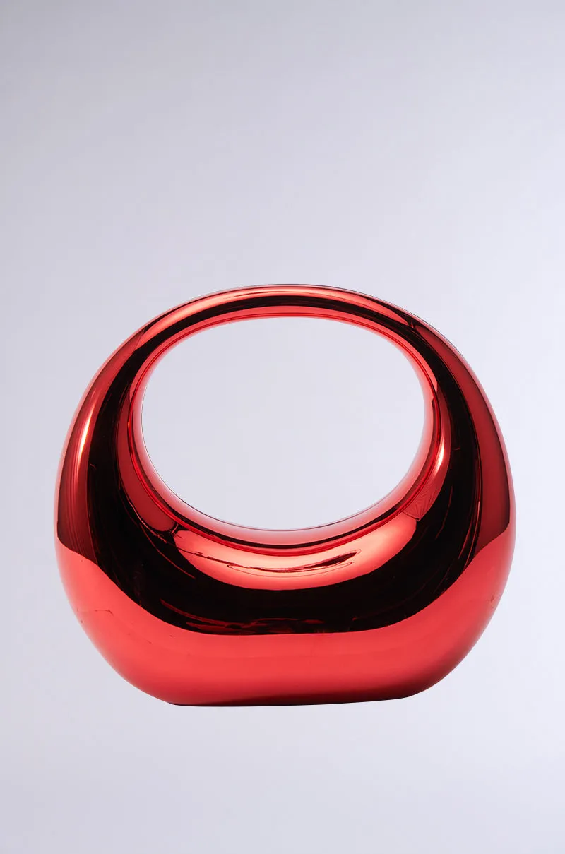 CHERRY ON TOP CHROME PURSE