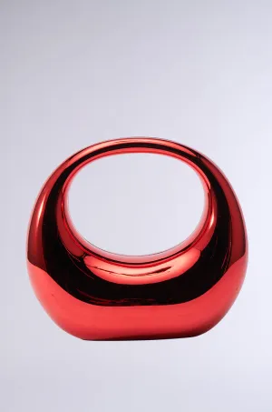 CHERRY ON TOP CHROME PURSE