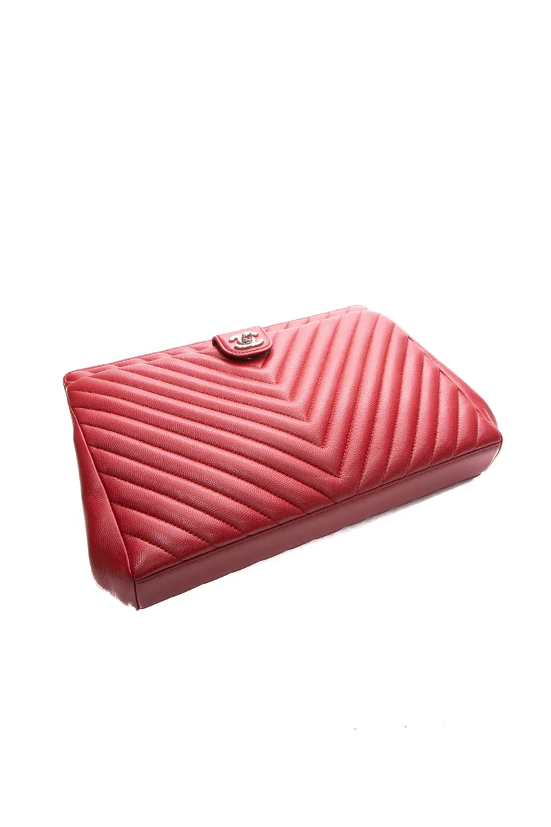 Chevron CC Pouch Clutch Bag