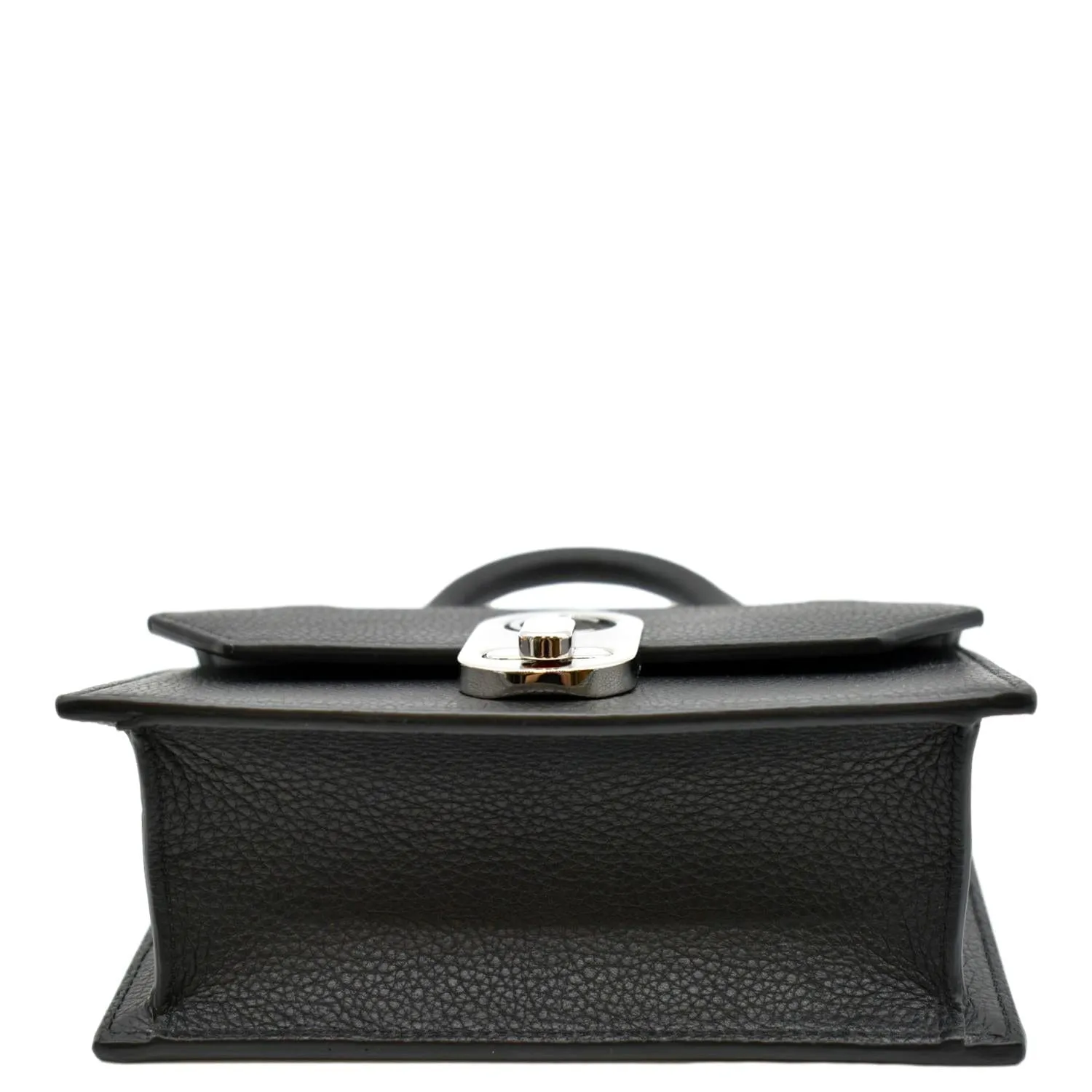 CHRISTIAN LOUBOUTIN Elisa Leather Top Handle Satchel Bag Black