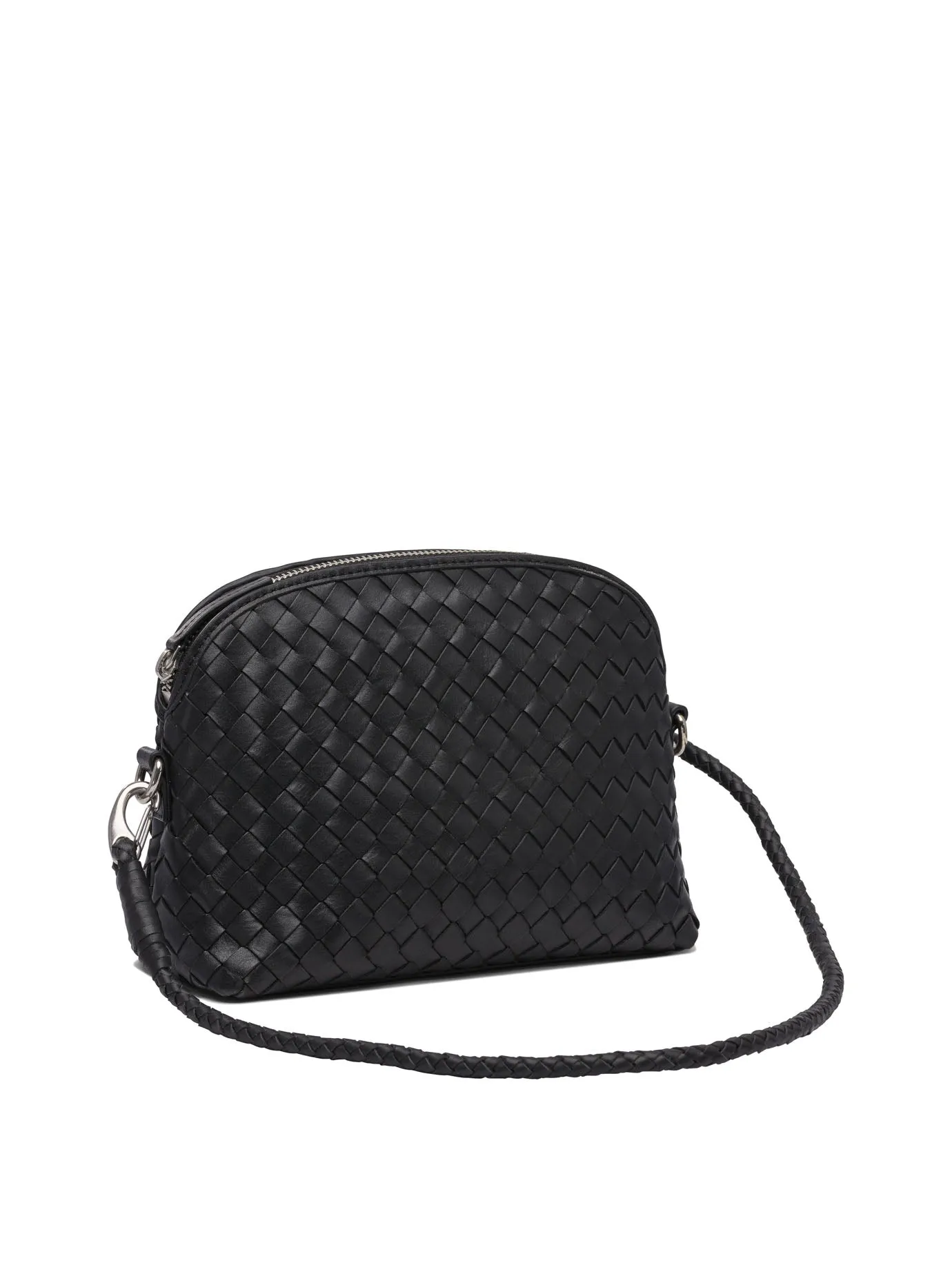 Chunky Fellini Pochette Interlaced Shoulder Pouch 23x16x10 Cm Clutches Nero