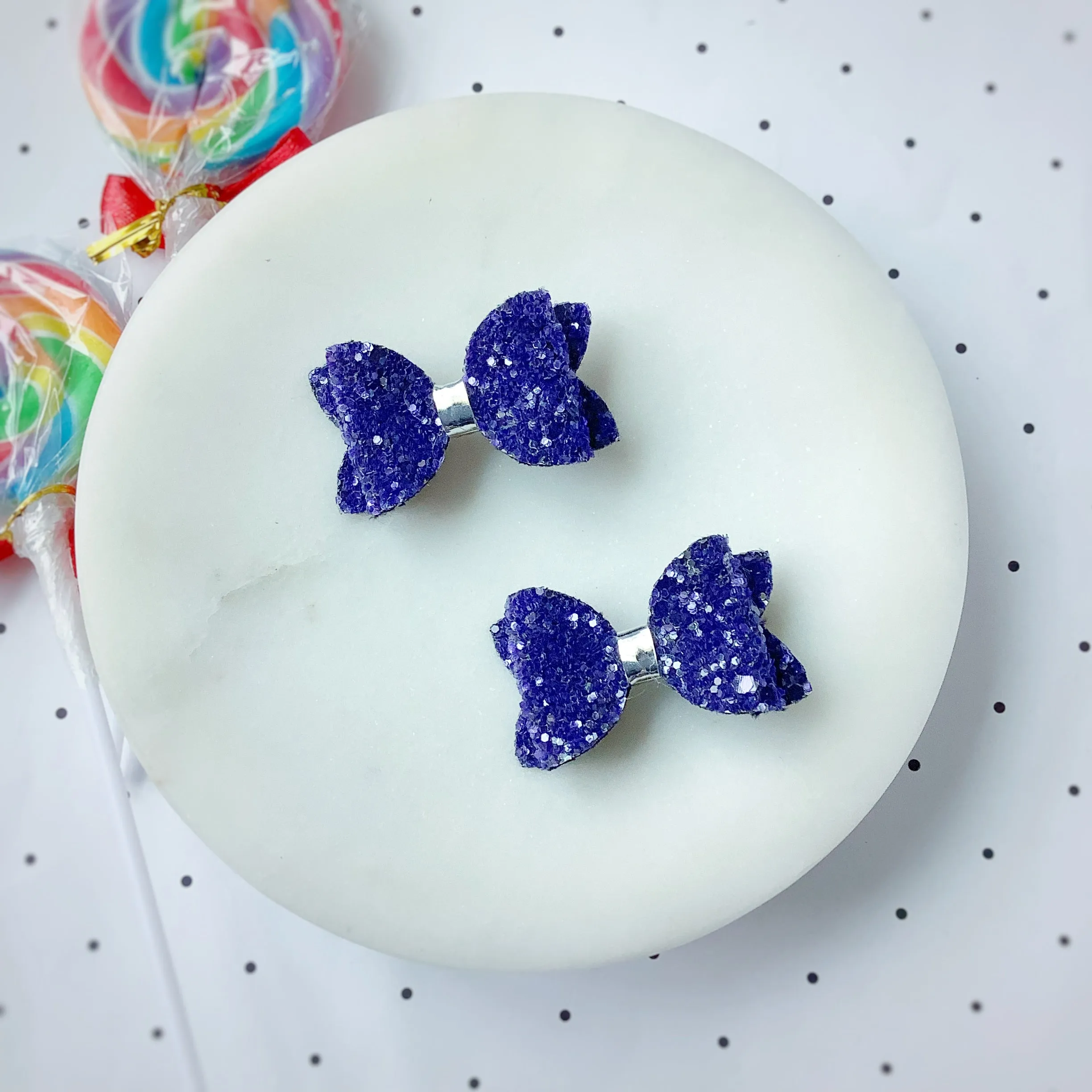 Chunky Glitter Micro Mini Bow Collection