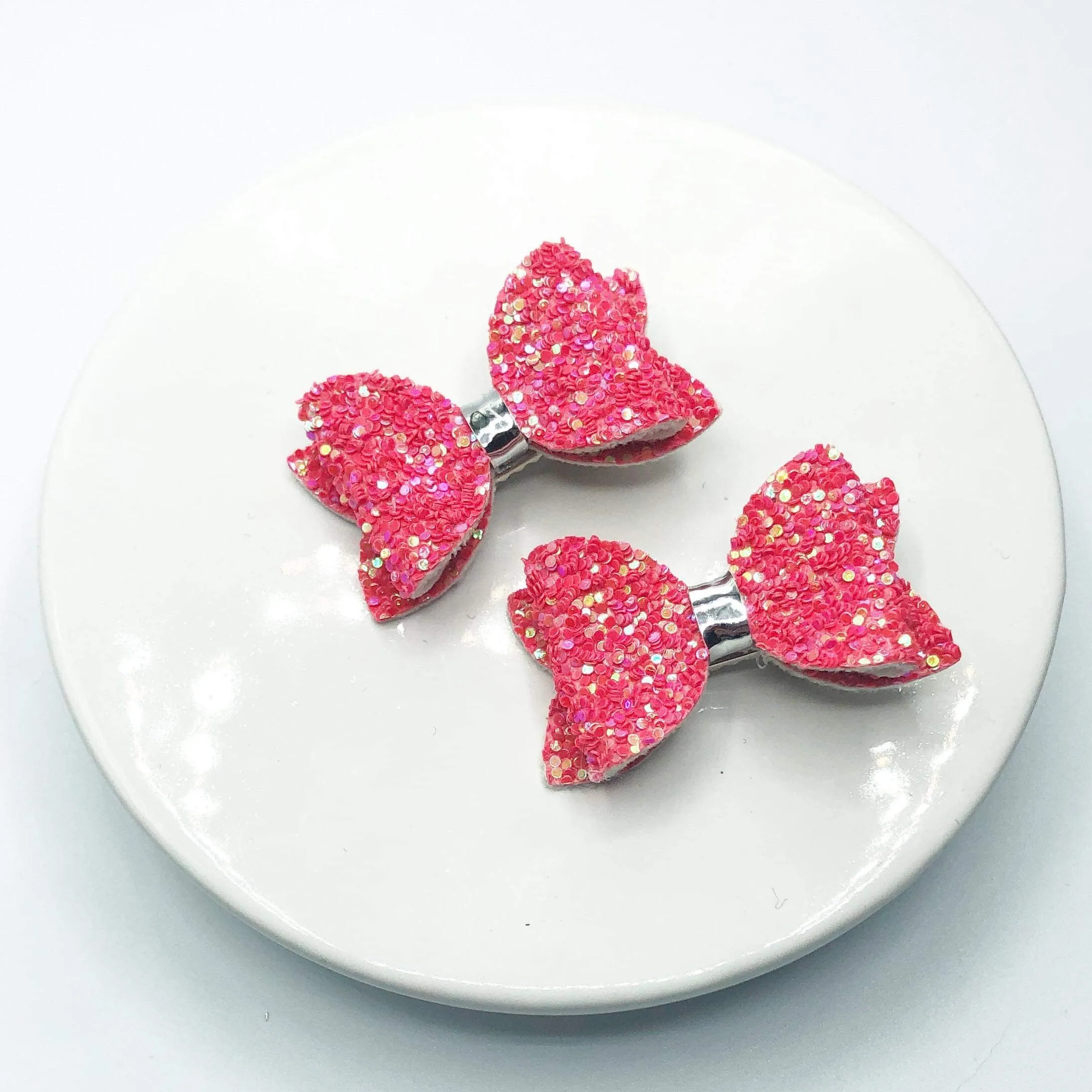 Chunky Glitter Micro Mini Bow Collection