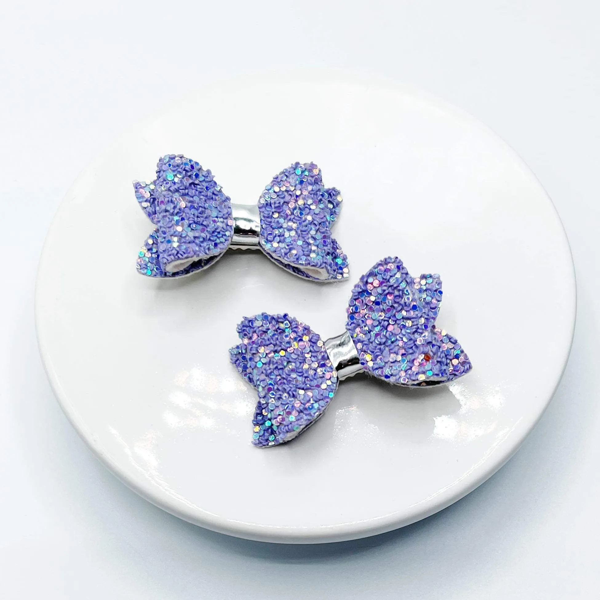 Chunky Glitter Micro Mini Bow Collection