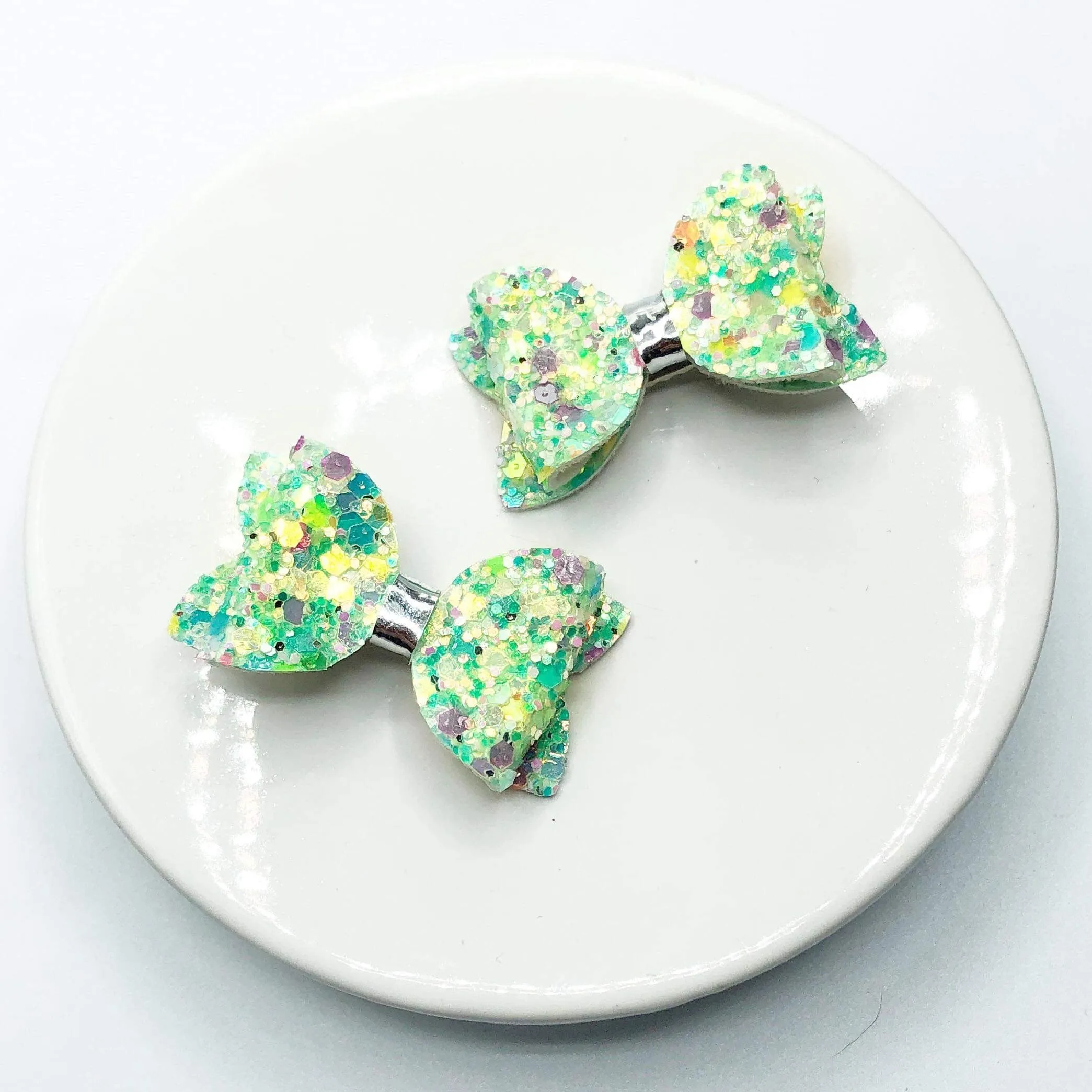 Chunky Glitter Micro Mini Bow Collection