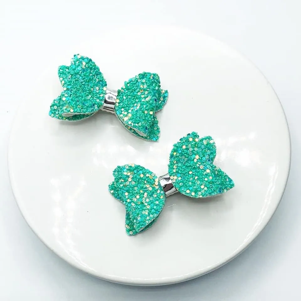 Chunky Glitter Micro Mini Bow Collection