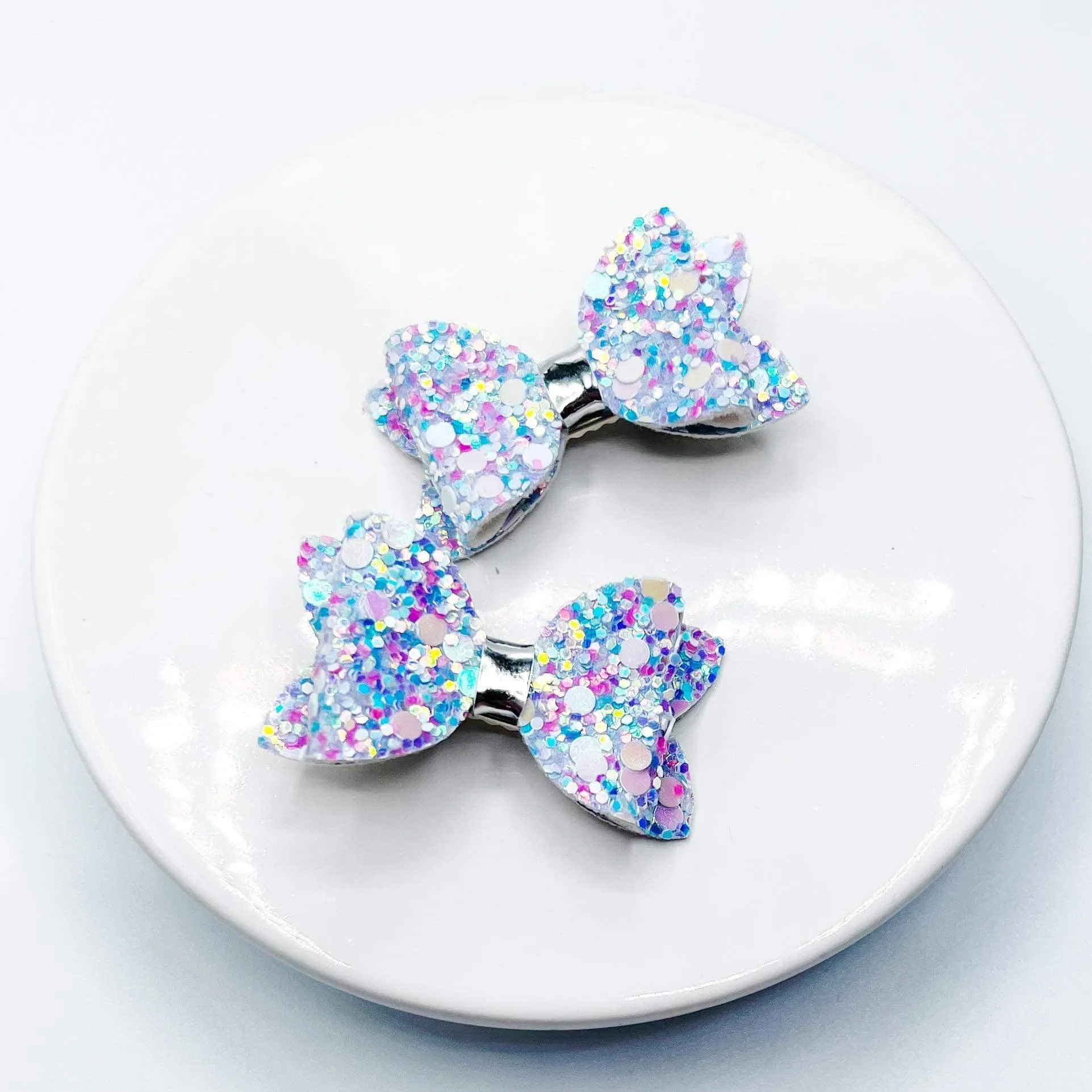 Chunky Glitter Micro Mini Bow Collection