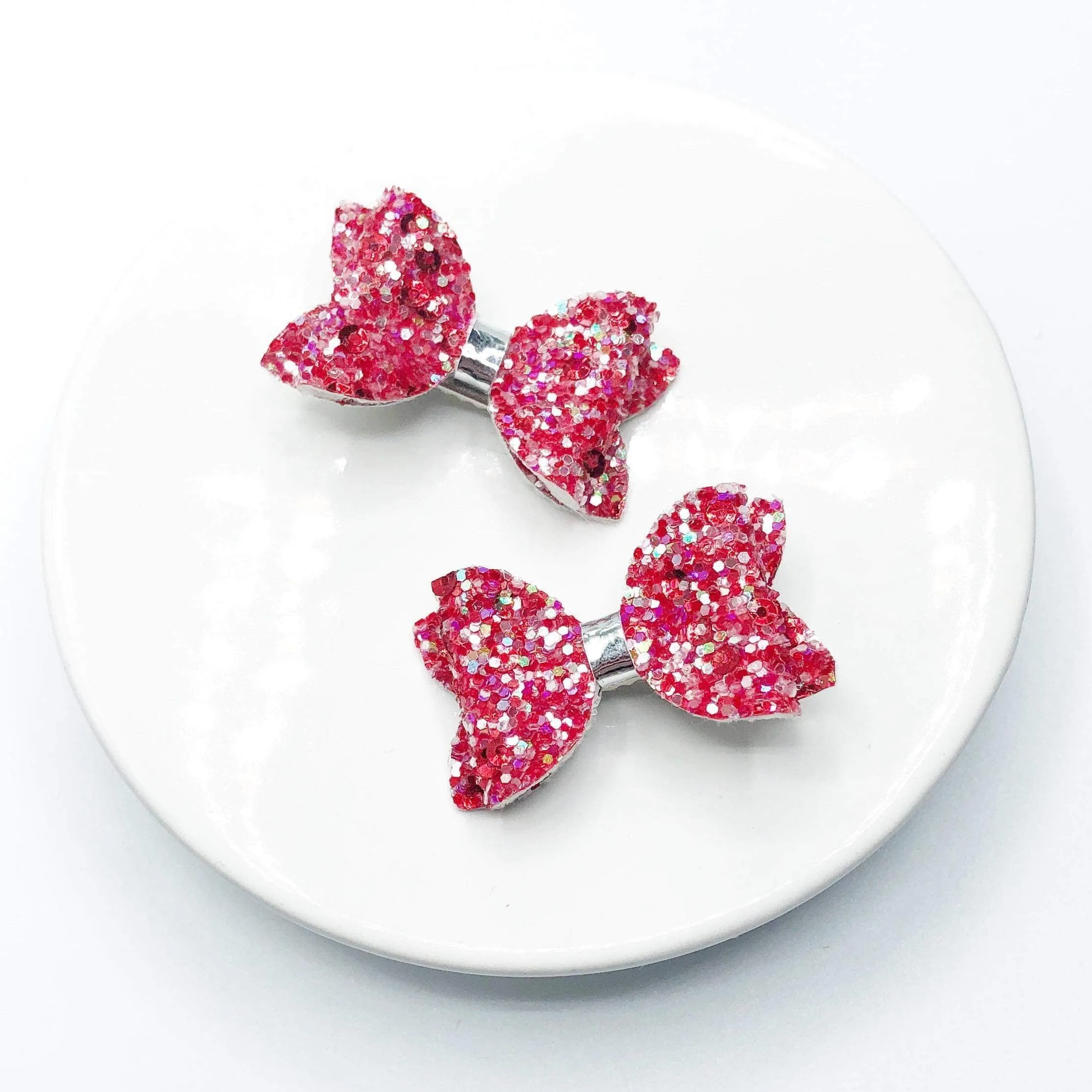 Chunky Glitter Micro Mini Bow Collection