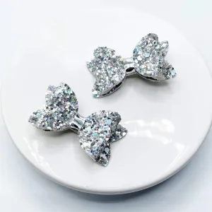 Chunky Glitter Micro Mini Bow Collection