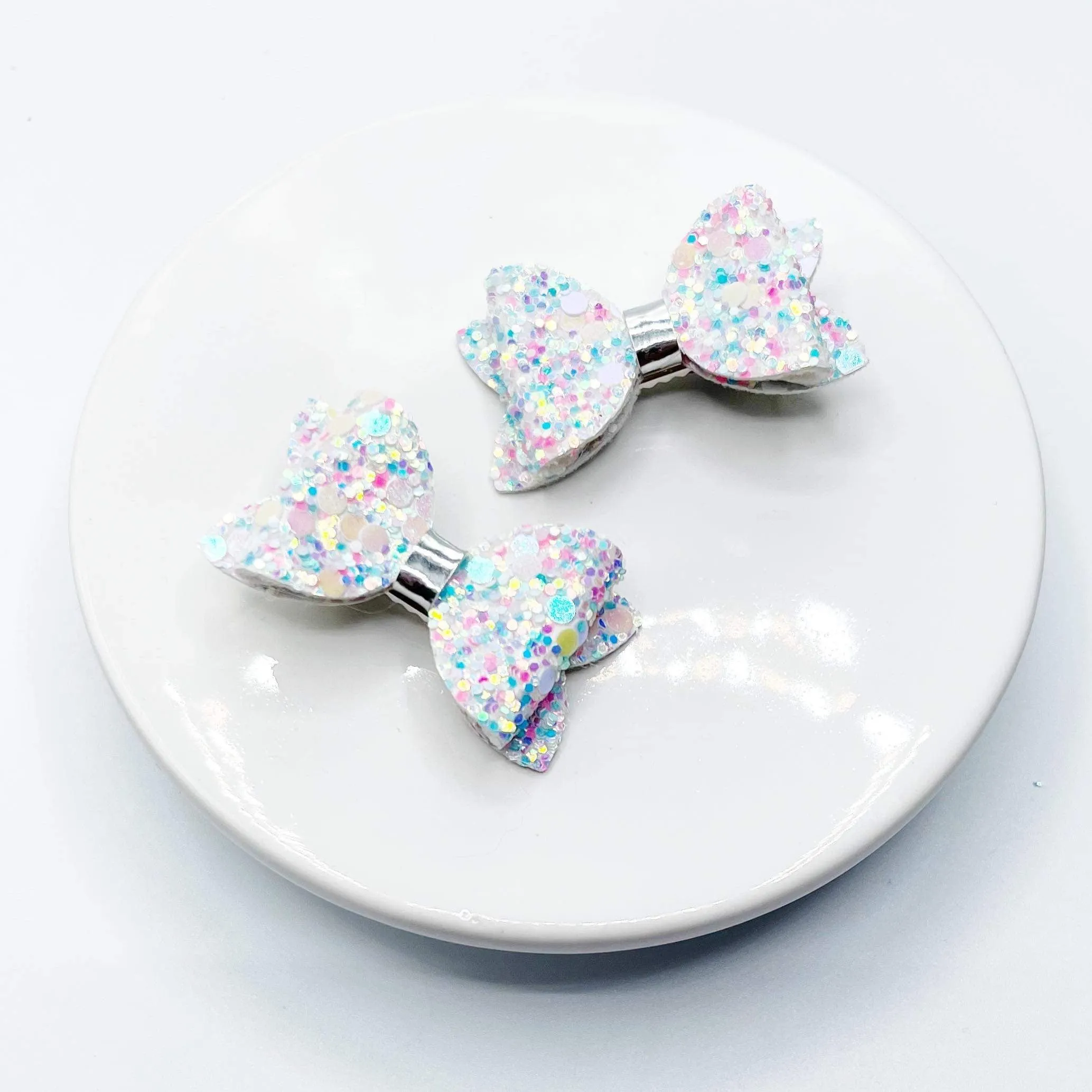 Chunky Glitter Micro Mini Bow Collection